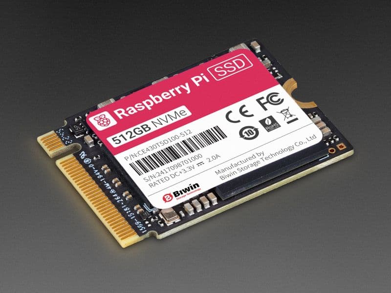 Raspberry Pi NVMe SSD - View 1