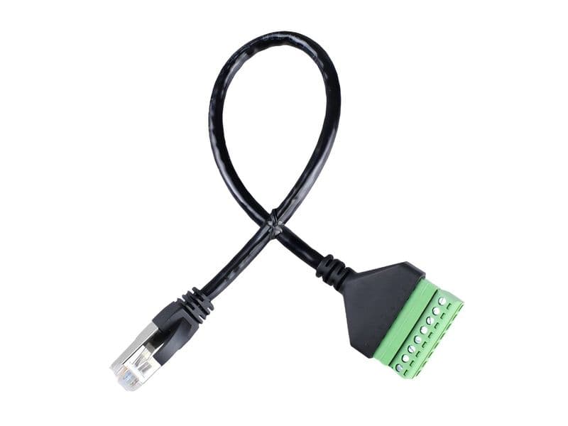 RJ45 Male Plug / Female Socket Connector Terminal Block with Extension Cable - View 3