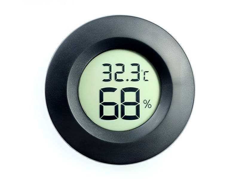 TPM-40 Temperature and Humidity Meter with Round Panel Mount LCD Display - View 2