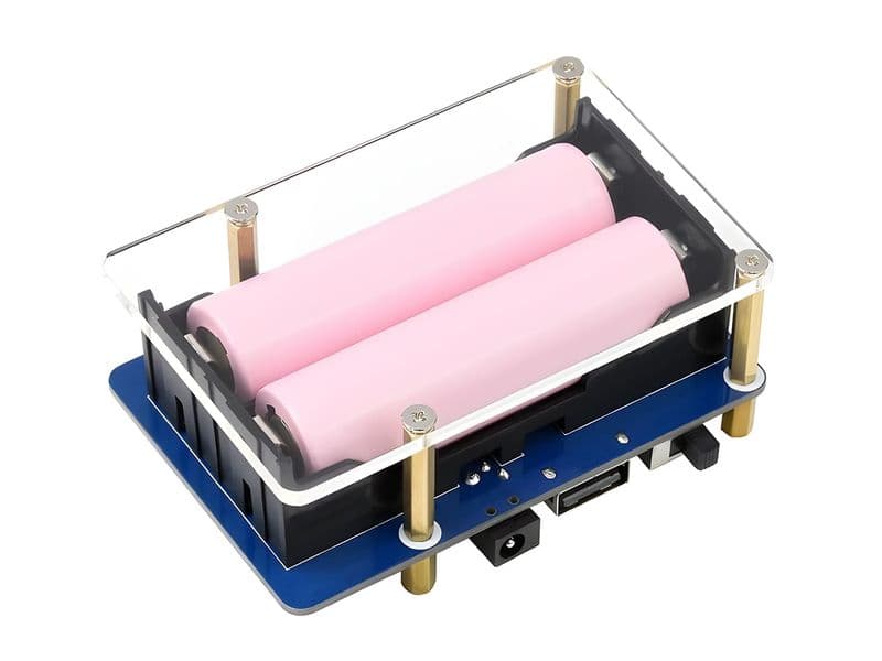 UPS HAT (B) for Raspberry Pi, Supports 18650 Li-Ion Battery - View 3