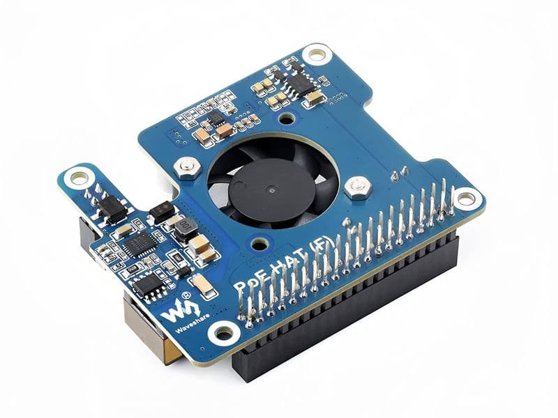PoE Power Over Ethernet HAT (F) for Raspberry Pi 5 - View 3