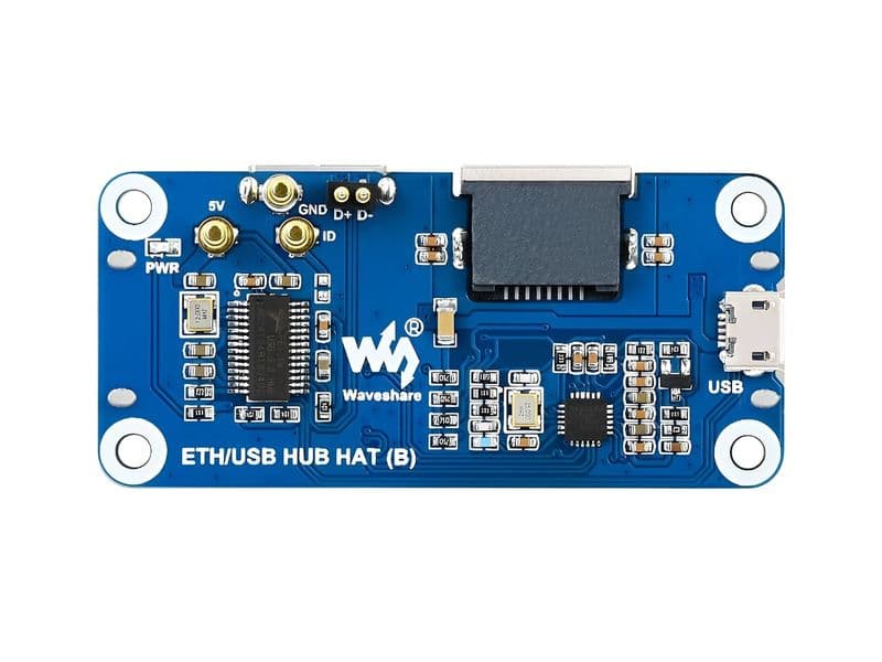 Ethernet with 3x USB HUB HAT (B) for Raspberry Pi Zero/ W/ 2W - View 3