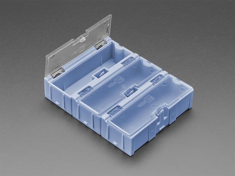 Small Modular Snap Boxes for Components Storage - Pack of 3 - View 1