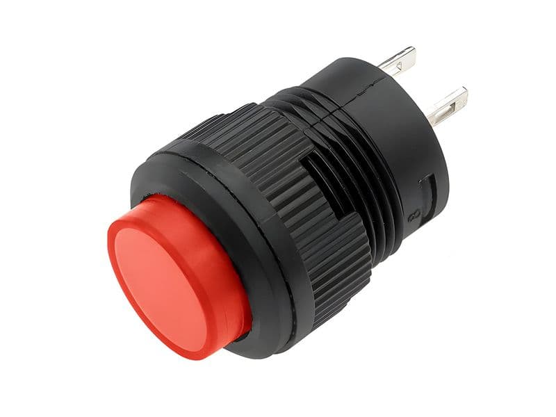 16mm Round Panel Mount Momentary Pushbutton - View 1