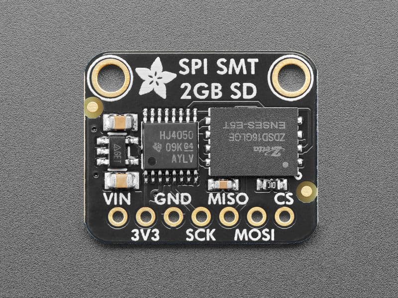 Adafruit XTSD SPI Flash SD Card - 2GB - View 1