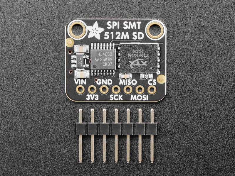 Adafruit SPI Flash SD Card Breakout - XTSD 512MB, SPI Interface - View 2