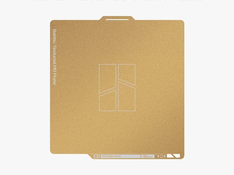 Bambu Lab Textured PEI Build Plate for X1, P1, A1, P2S & H2 Series - View 1