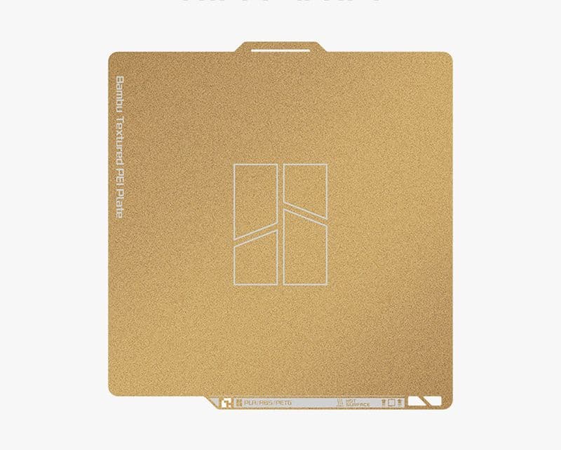 Bambu Lab Textured PEI Build Plate for X1, P1, A1, P2S & H2 Series - View 3