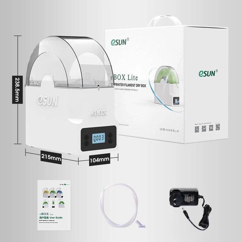 eSun eBOX Lite 3D Printing Filament Storage and Dryer - View 3
