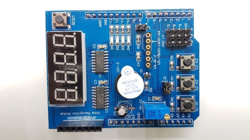 Multifunction Expansion Board with 4-Digit LED - View 1