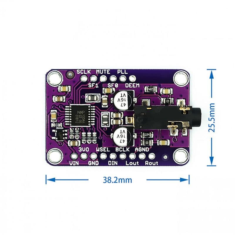 CJMCU-1334 UDA1334A I2S Stereo Decoder - View 2