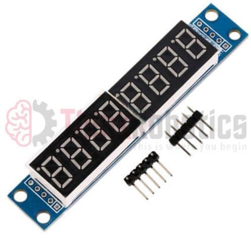 8 Digit Seven Segment Display Module with MAX7219 - View 1