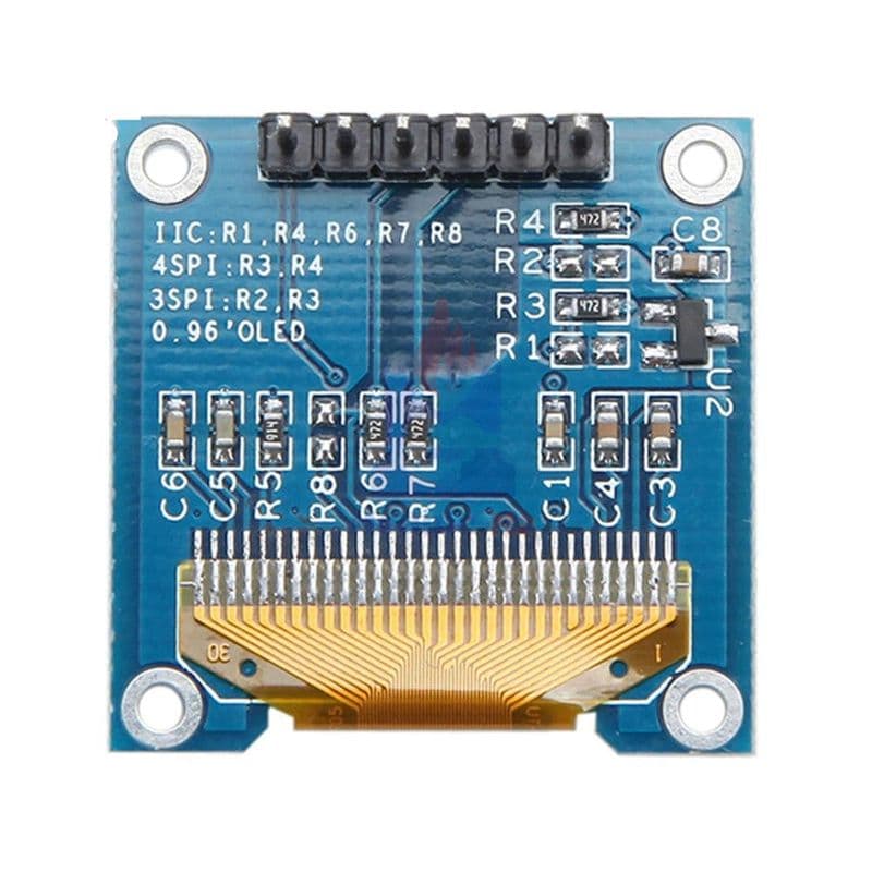 OLED White Screen 0.96 inch IIC I2C SPI - View 2