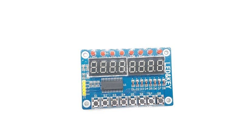 8 Bits TM1638 LED Digital Module Tube 8 Keys - View 1