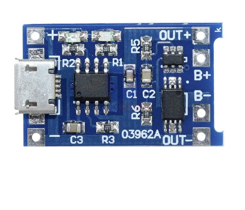 TP4056 Lithium Battery Charger Module - View 1