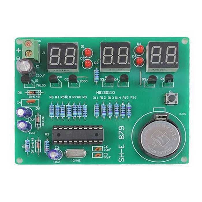 6-Digit DIY Digital Electronic Clock Kit with AT89C2051 - View 2