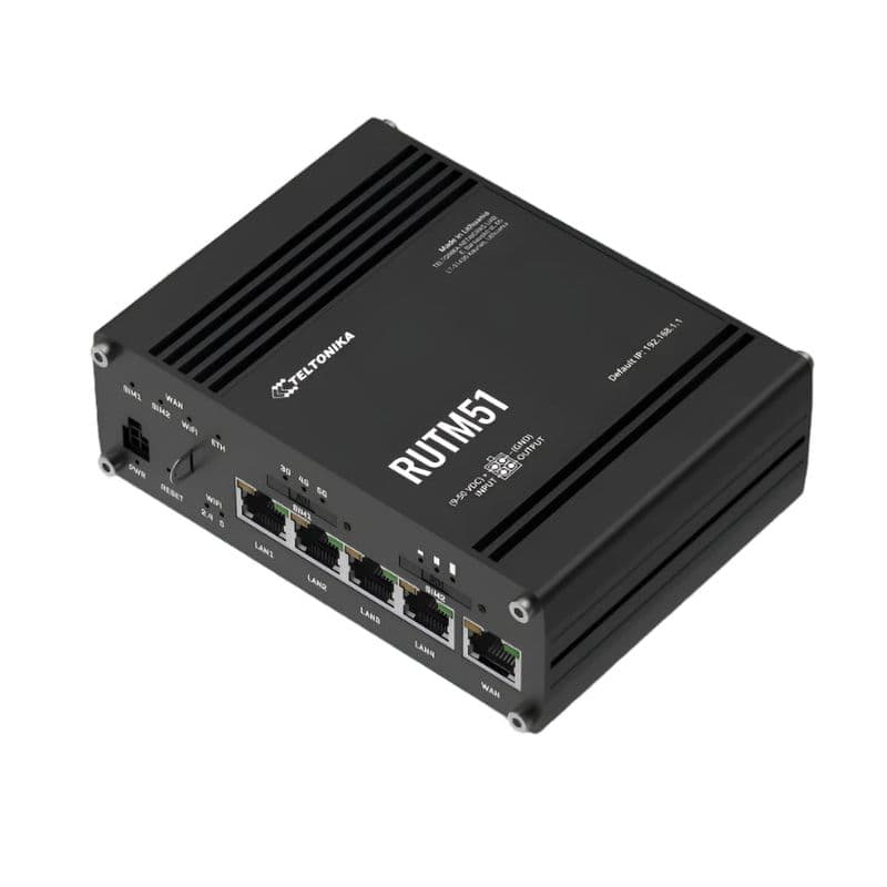 RUTM51 - Industrial 5G Router - View 3
