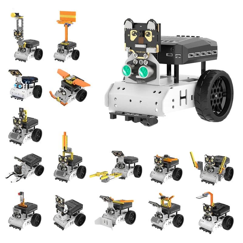 Hiwonder AiNova Pro 16-in-1 Programmable Building Robotic Kit - View 1