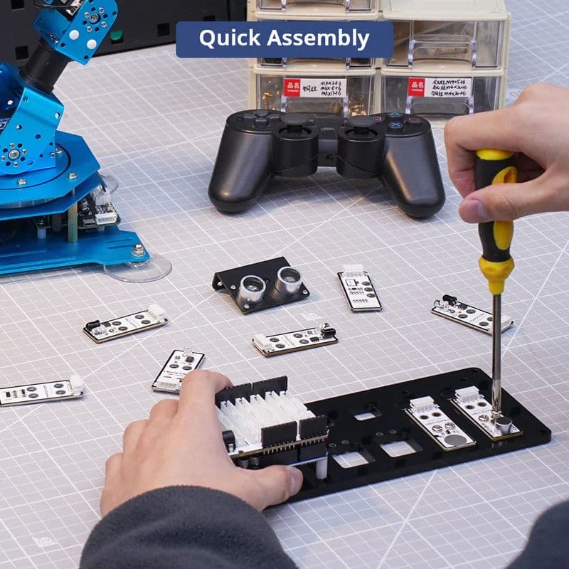 xArm UNO Robotic Arm Kit with Sensor Development Kit - View 3