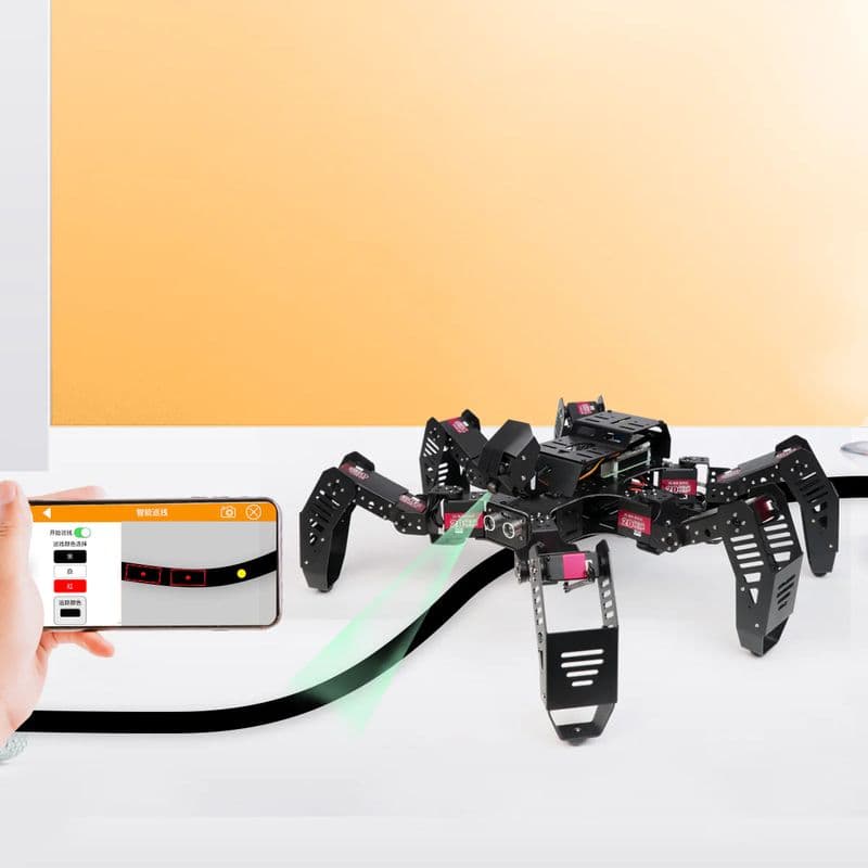 SpiderPi: Raspberry Pi based AI Vision Hexapod Robot - View 3