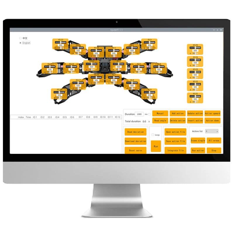 SpiderPi Pro: Hiwonder Hexapod Robot with AI Vision Robotic Arm - View 3