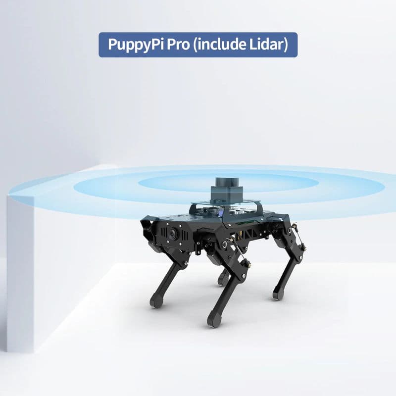 PuppyPi HiWonder Quadruped Robot with AI Vision - ROS Bionic Dog - View 2