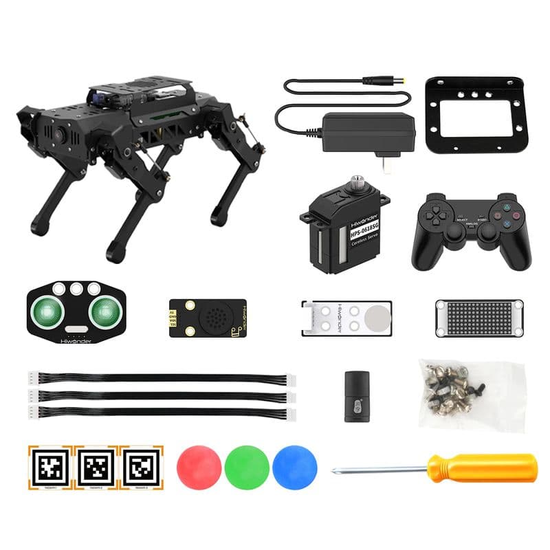 PuppyPi HiWonder Quadruped Robot with AI Vision - ROS Bionic Dog - View 3