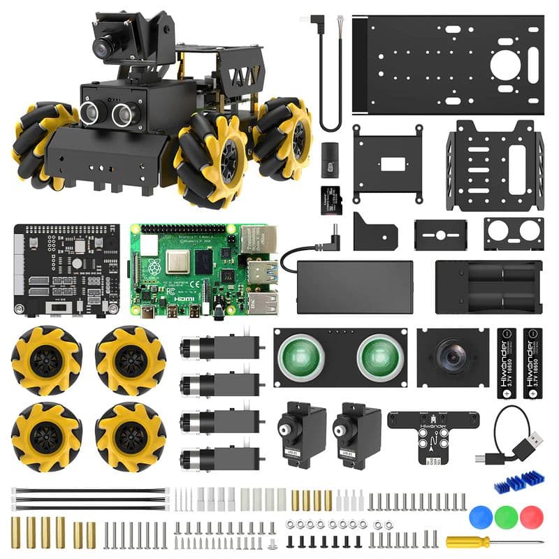 Hiwonder TurboPi Raspberry Pi ROS2 Robot Car with Mecanum Wheels - View 2