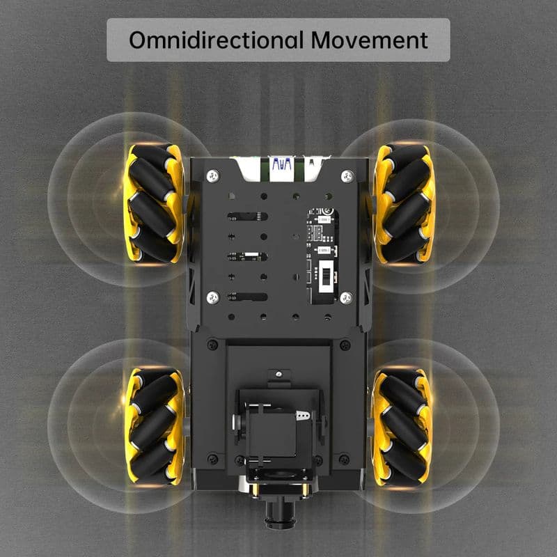 Hiwonder TurboPi Raspberry Pi ROS2 Robot Car with Mecanum Wheels - View 3
