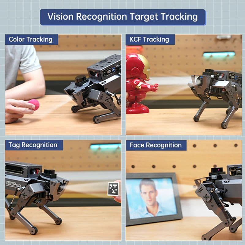 Hiwonder ROSPug Quadruped Bionic Robot Dog Powered by Jetson Nano ROS Open Source Python Programming - View 3