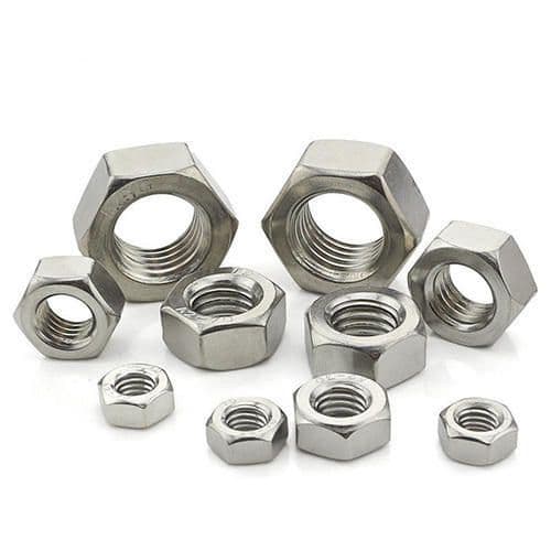 Stainless Steel Hex Nuts (Pack of 20) - View 1