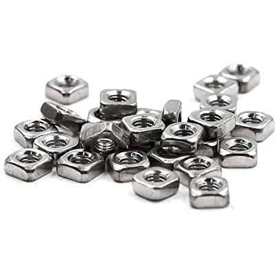 Stainless Steel Thin Square Nuts (pack of 10) - View 1
