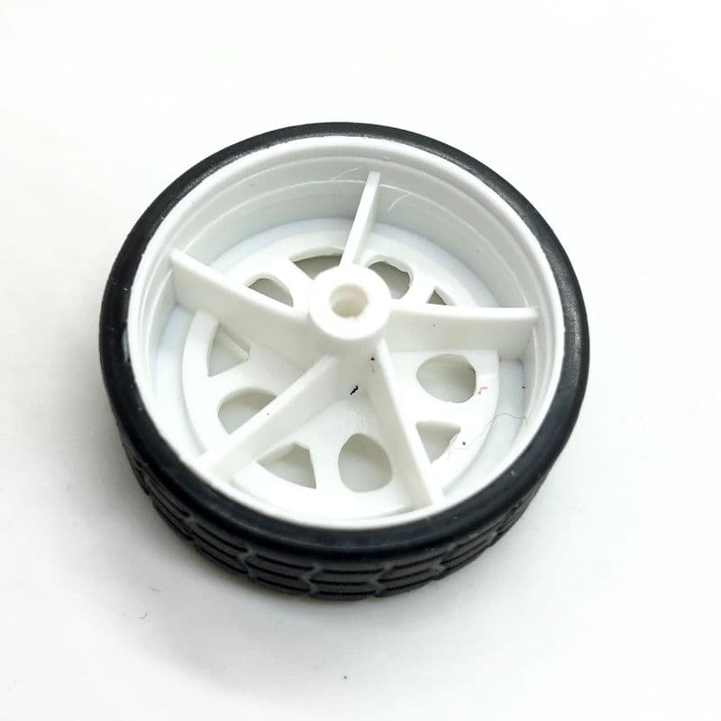 Rubber Car Wheels 30mm (Pack of 2) - View 2