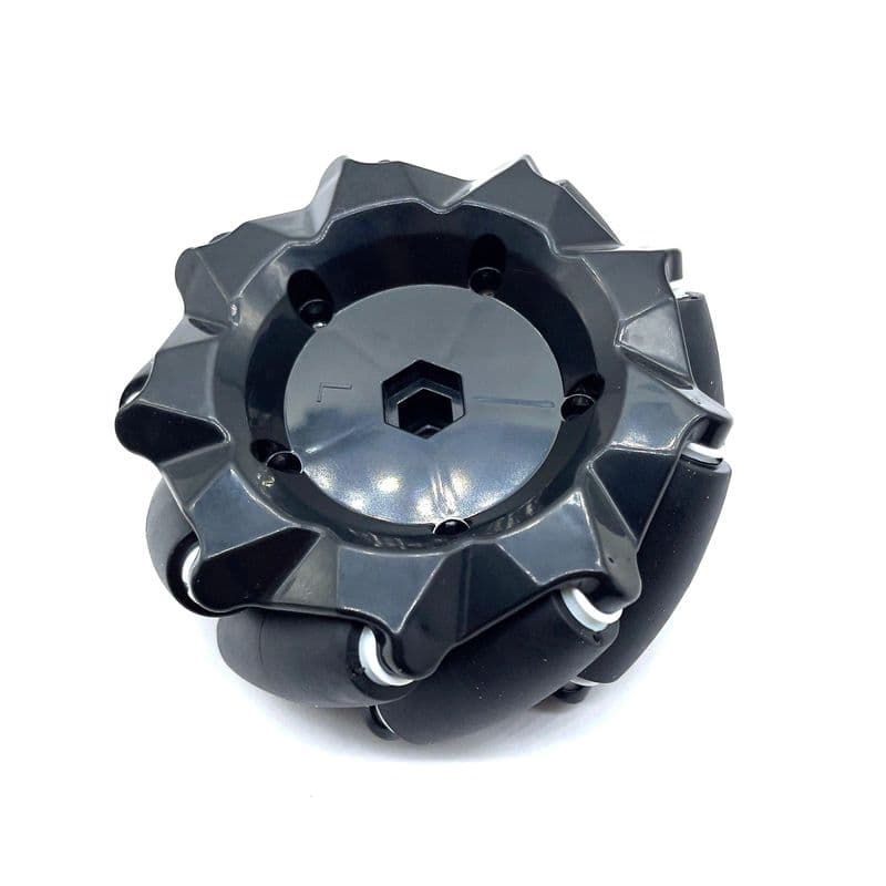 16KG Load 96mm Omni Wheels / Mecanum Wheels with Hex Couplers (Pack of 4) - View 2