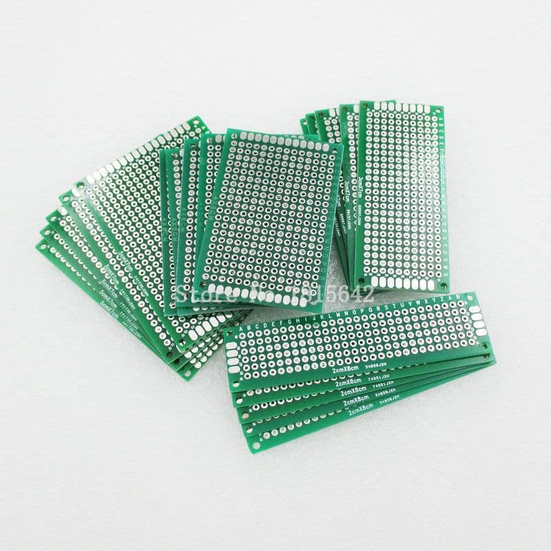 Double Side Prototype DIY Printed Circuit (PCB) Board / Protoboard (Pack of 1) - View 1