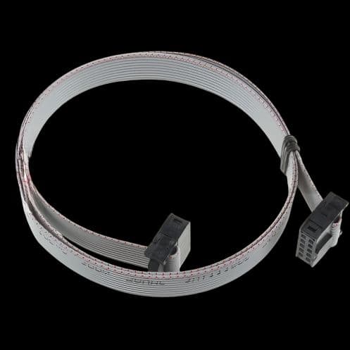 IDC 2x5 10P 12" (2.54mm Pitch) Ribbon Cable, Female to Female - View 1
