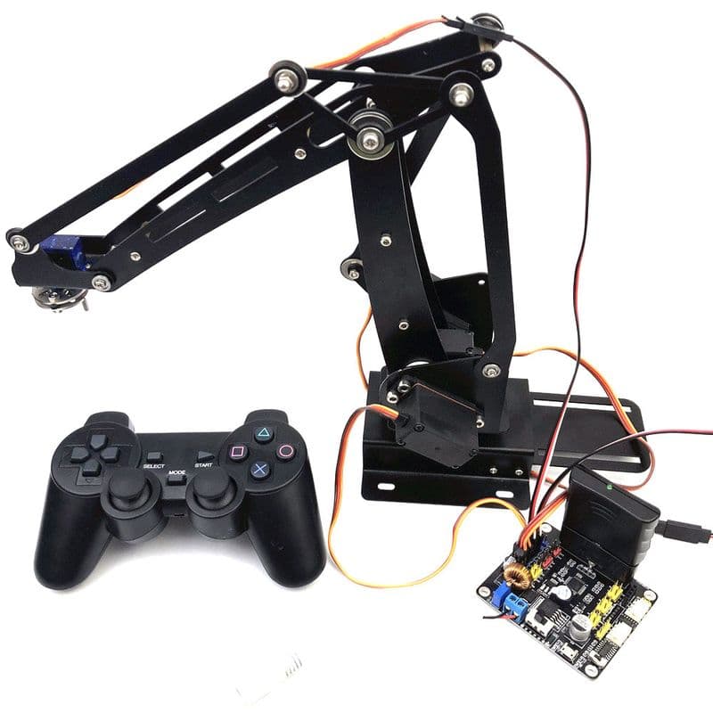 4 DOF Palletizing Robot Arm with PS2 controller - View 1