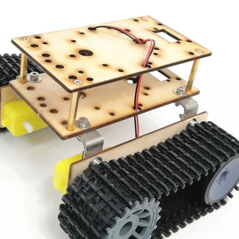 Wooden Robotic Tank Chassis - DIY Robot - View 3