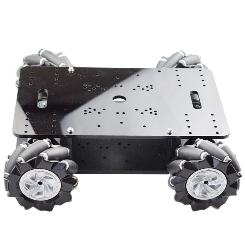 Dual Layer 4WD Robot Chassis Kit with Omni Wheels - View 2