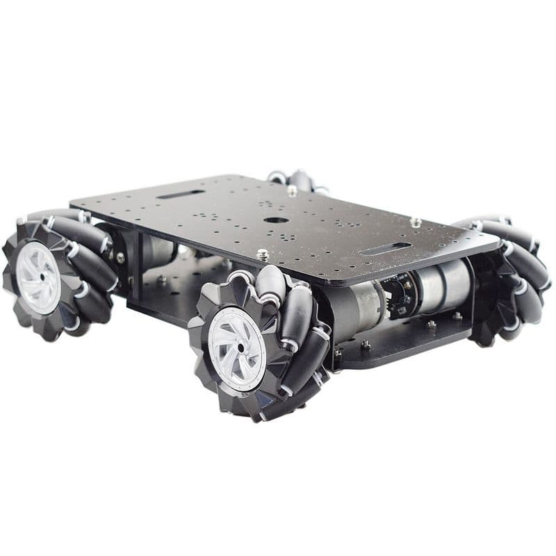 Dual Layer 4WD Robot Chassis Kit with Omni Wheels - View 3