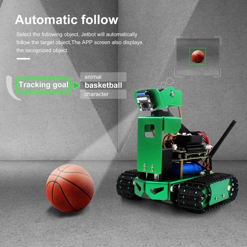 Jetbot AI robot with 3 DOF HD camera for NVIDIA Jetson NANO - View 3