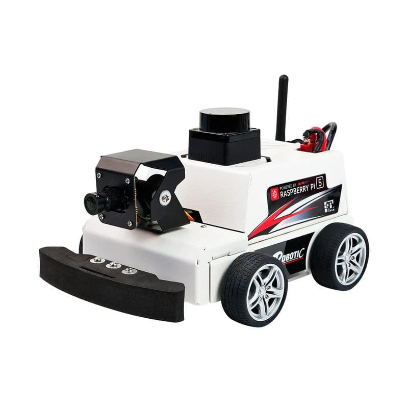 MicroROS-Pi5 ROS2 Robot Car for Raspberry Pi 5 (ROS2-HUMBLE + Python3) - View 1