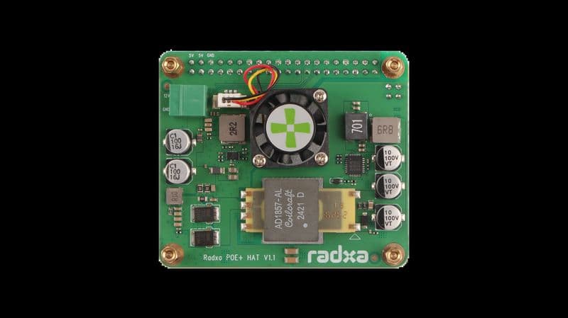 Radxa 25W PoE+ HAT - View 1