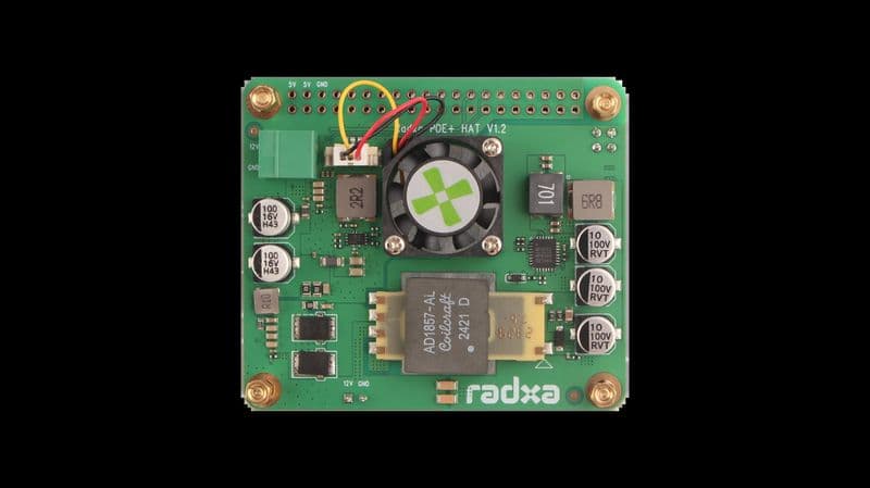 Radxa 25W PoE+ HAT  for Radxa X4 - View 1