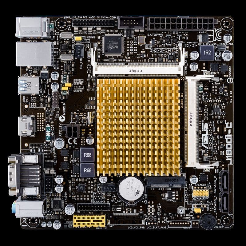 Asus J1800I-C | Intel Celeron J1800 SoC CPU board - View 1