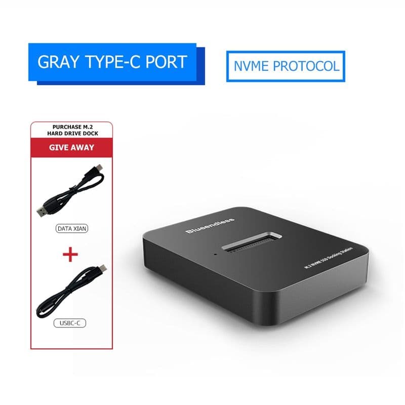 External M.2 NVMe SSD to USB-C Docking Station - View 2