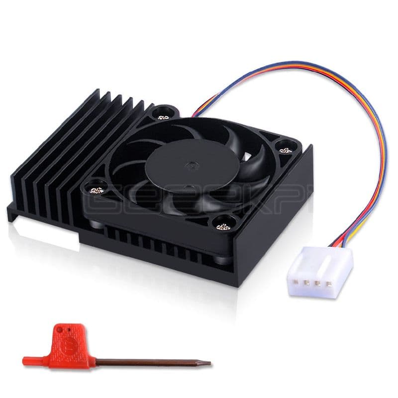 Jetson Nano Heat Sink with Integrated PWM Fan - View 3