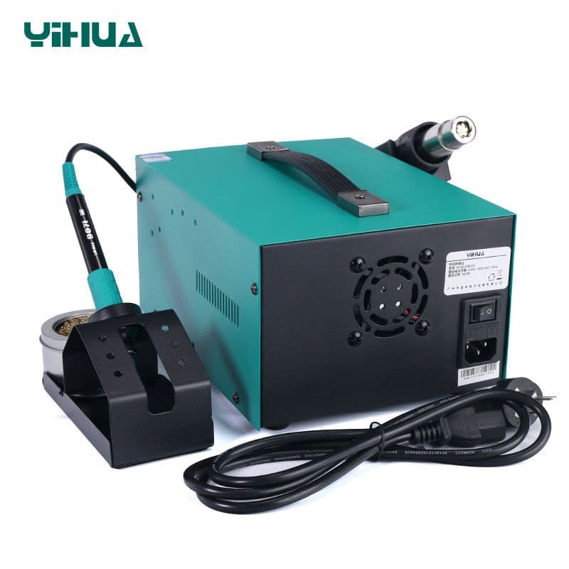 YIHUA 853D 3-in-1 Rework Soldering Station with 30V 2A DC Power Supply - View 3