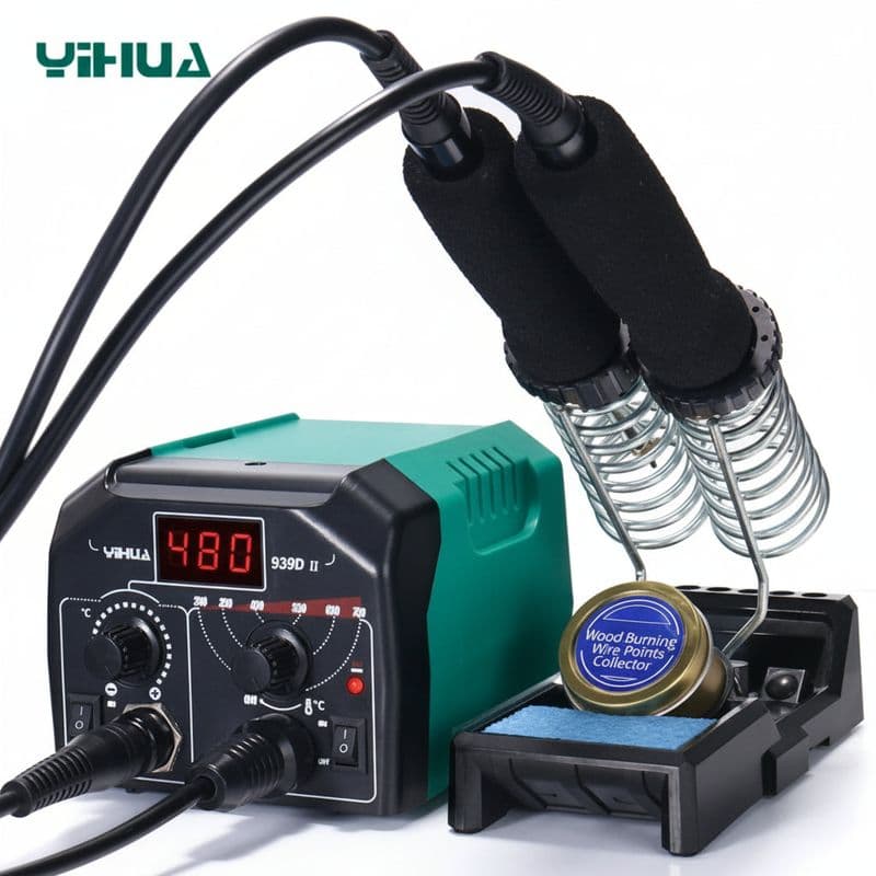 939D-II 3in1 Constant temperature LED digital display Wood Burning tools Pyrography Station - View 2