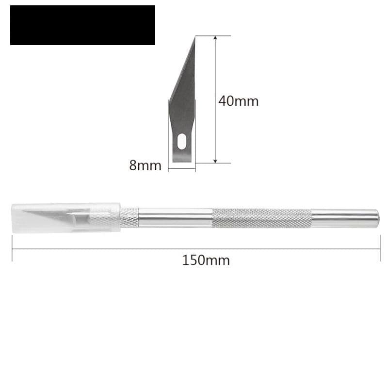 Precision Metal Scalpel Knife with 6 Blades - View 2
